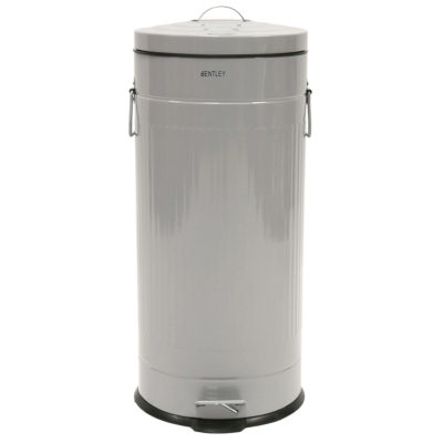 Charles Bentley Retro 30L Pedal Bin - Grey Charles Bentley Retro 30L Pedal Bin - Grey